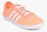 Adidas Neo Vs Qt Vulc Sea Orange Sporty Sneakers Women