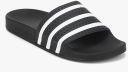 Adidas Originals Black Striped Sliders Men