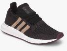 Adidas Originals Swift Run Charcoal Striped Sneakers Women