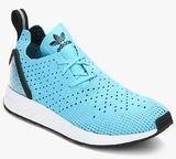 Adidas Originals Zx Flux Racer Asym Primeknit Aqua Blue Sneakers Men