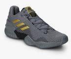 Adidas Pro Bounce 2018 Low Grey Basketball Shoes Men