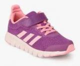 Adidas Rapidaflex El K Purple Running Shoes Girls