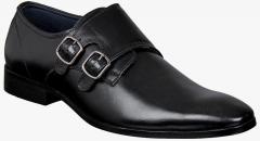 Aditi Wasan Black Leather Regular Monk Shoes men