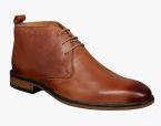 Aditi Wasan Tan Leather Flat Boots Men