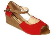 Adriana & Gabriella Red Wedges women