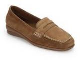 Aerosoles Pull Back Brown Moccasins Women