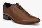 Alberto Torresi Brown Leather Regular Oxfords Men