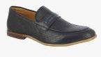 Alberto Torresi Navy Blue Slip On Formal Shoes Men