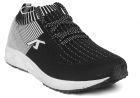 Alcis Black & White Striped Running Shoes Men