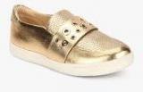 Aldo Satch Golden Metallic Lifestyle Shoes Women