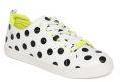 Aldo White & Black Polka Dot Print Sneakers Women