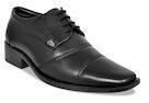 Allen Cooper Black Leather Formal Derbys Men