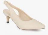 Allen Solly Beige Sling Back Stilettos women