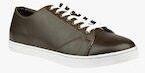 Allen Solly Brown Synthetic Regular Sneakers Men