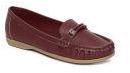 Allen Solly Burgundy Synthetic Leather Loafers Women