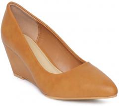 Allen Solly Women Tan Brown Solid Pumps