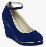 American Swan Blue Wedges women