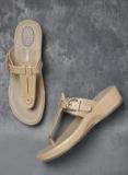 Anouk Beige Solid Comfort Heels Women