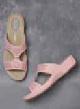 Anouk Pink Cut Out Comfort Heels Women