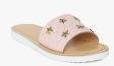 Aria Nica Pink Embellished Open Toe Flats Girls