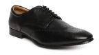 Arrow Black Leather Regular Brogues Men