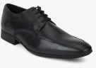 Arrow Black Solid Derbys Men