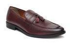 Arrow Maroon Leather Formal Shoes Men