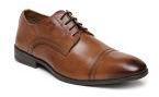 Arrow Tan Brown Formal Leather Derby Shoes Men