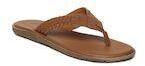 Arrow Tan Solid Thong Flip Flops Men