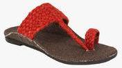 Arth Red Sandals Men