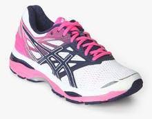 Asics Gel Cumulus 18 White Running Shoes women