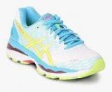 Asics Gel Nimbus 18 White Running Shoes Women