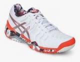 Asics Gel Resolution 7 L.E. London White Tennis Shoes Men