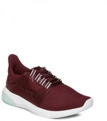 Asics Maroon Mesh Regular Running Shoes women