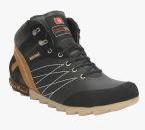 Bacca Bucci Black Mid Top Trekking Shoes Men