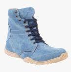 Bacca Bucci Blue High Top Trekking Shoes Men