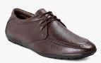 Bacca Bucci Brown Leather Regular Derbys Shoes Men