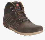 Bacca Bucci Brown Mid Top Trekking Shoes Men