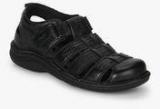 Bata Fisherman Black Sandals Men