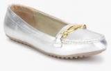 Bata Karlie Silver Moccasins Women