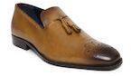 Bata Tan Leather Regular Loafers Men