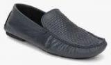 Bata Weaved Driver Black Loafers Men