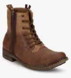 Bck Roque Tan Boots Men