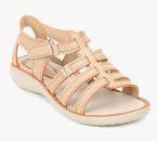 Beanz Cream Sandals Girls