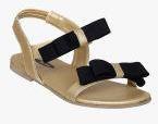 Beanz Gold Sandals Girls