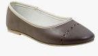 Beanz Grey Synthetic Ballerinas Girls