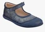 Beanz Navy Blue Synthetic Ballerinas Girls