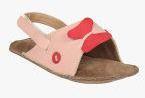 Beanz Peach Sandals Girls