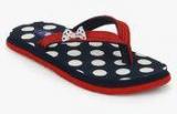 Beanz Pearls Navy Blue Flip Flops girls