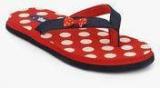 Beanz Pearls Red Flip Flops boys